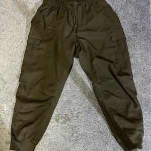 Y3 cuffed tapered drawstring joggers